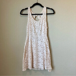 Free People Lace Open Back mini dress